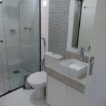 Armário de Banheiro em MDF Branco