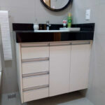 Armário Inferior Banheiro em MDF branco