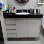 Armário Inferior Banheiro em MDF branco