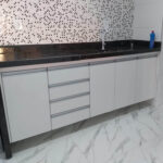 Armário de Bancada em MDF Branco