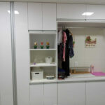 Passadeira em MDF branco laca