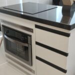 Bancada forno embutido em MDF branco
