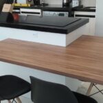 Bancada forno embutido em MDF branco 2